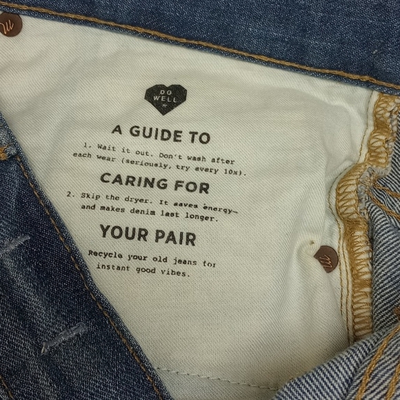 🆕 MADEWELL "THE PERFECT JEAN SHORT" HIGH RISE DENIM SHORTS - Picture 8 of 9